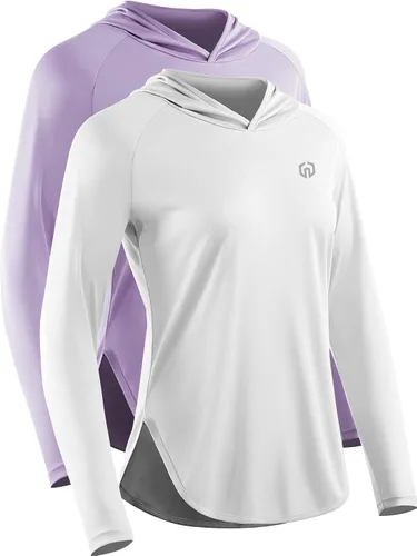 Vista 5 de NELEUS Women's Sun Protection Running Athletic Long Sleeve Hoodie Shirts