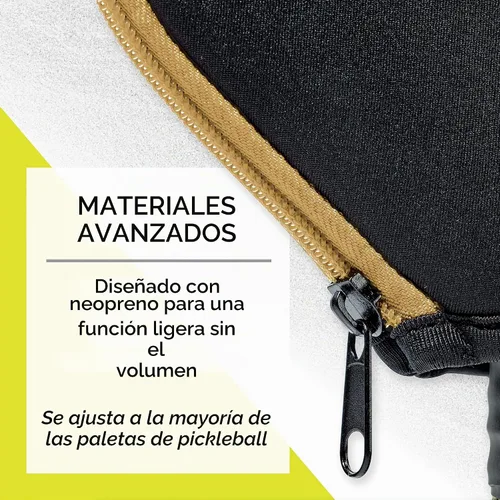 Vista 5 de Franklin Sports Cubierta de paleta de pickleball - Funda protectora acolchada con gancho para valla - Funda de paleta de tamaño universal
