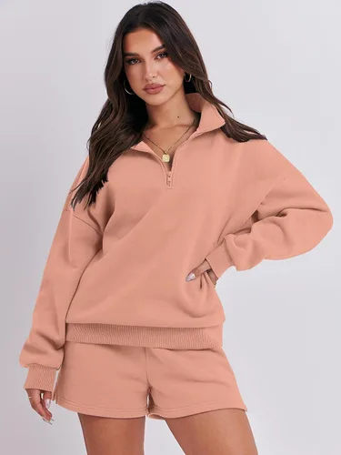 Vista 2 de ANRABESS Conjunto de dos piezas para mujer, conjunto de manga larga para gimnasio, ropa de moda de otoño 2024