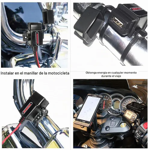 Vista 8 de MOTOPOWER MP0609A Kit de Puerto USB para Motocicleta de 3.1Amp SAE a Adaptador USB para Motocicleta