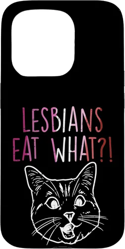 Vista 14 de Lesbians Eat What Sorprised Cat Funny LGBT Gay Pride - Carcasa para iPhone 16