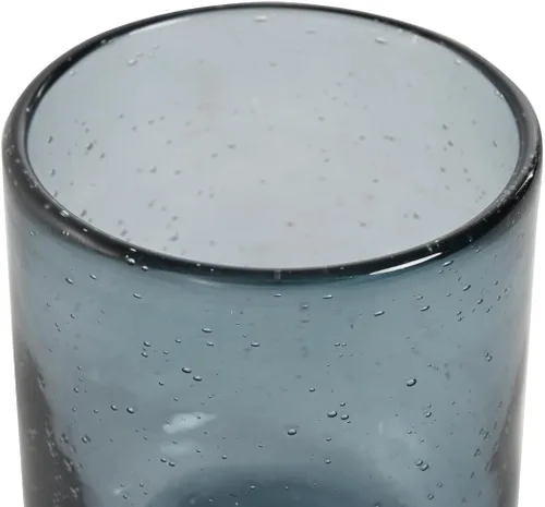 Vista 2 de Juego de 6 vasos de cristal 8.3 x 8.3 x 9.3 10.8 fl oz Burbujas Azul