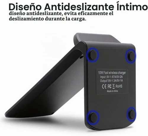 Vista 6 de Soporte de cargador inalámbrico rápido para Samsung Galaxy S25 S24 S23 S22 Ultra/S21/Note 20/S20/S10+/S10e/S9/S8+/S7 Edge Note 9/8 Qi Base de carga