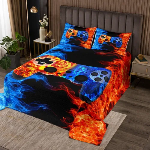 Vista 21 de Erosebridal Juego de ropa de cama tamaño individual con estampado de flores rojas y rosas rojas, microfibra suave de lujo, color negro y marrón