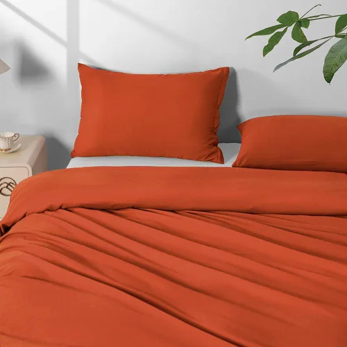 Vista 16 de Paquete de 2 fundas de almohada de microfibra tamaño estándar con cremallera, fundas de almohada color beige, suaves y cómodas, no se encogen Beige