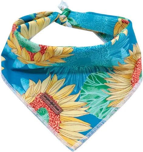 Vista 34 de Unique Style Paws Bandanas para perros, 1 unidad, lavables, de algodón, triangular, para otoño, con margaritas de abeja, para perros y gatos