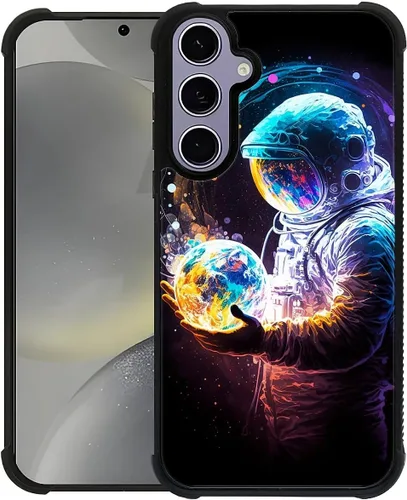 Vista 39 de ZHEGAILIAN Funda compatible con Samsung Galaxy S21, funda de vidrio orgánico para niñas, mujeres y hombres, diseño de cuatro esquinas, antiarañazos
