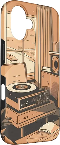 Vista 3 de Lofi Aesthetic Vinyl Music Minimal Calm Nostalgic Art Case for iPhone 16
