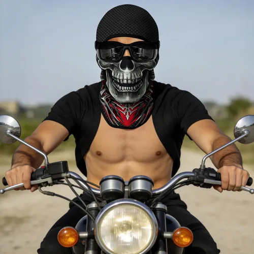 Vista 6 de Pasamontañas 3D, máscara de cara completa, resistente al viento, máscara de esquí con calavera táctica para motocicleta, ciclismo, Halloween