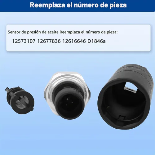 Vista 5 de 12573107 Sensor de presión de aceite con conector para Chevy Silverado 1500 2500 3500 Tahoe Suburban Impala Avalanche Express GMC Sierra Yukon