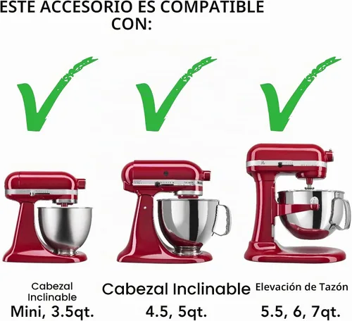 Vista 2 de KitchenAid KSMPDX Pasta Deluxe Set de accesorios para batidora, acero inoxidable, 5 piezas (paquete de 1) Fits all KitchenAid Stand Mixers