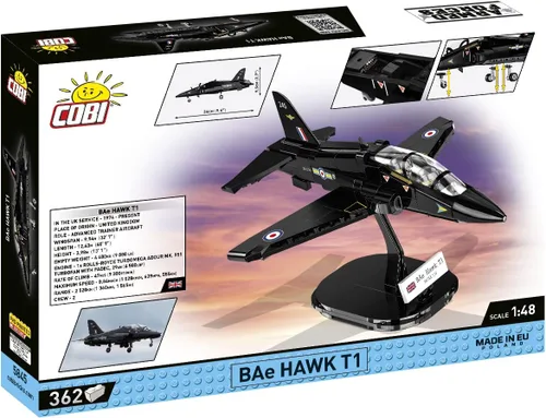 Vista 2 de COBI Armed Forces BAE Hawk T1 - Juego de construcción de avión (362 piezas)