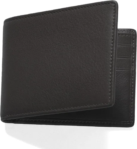 Vista 6 de Leatherology Cartera Bifold Delgada para Hombres – Cartera Delgada de Bolsillo Frontal con 6 Ranuras para Tarjetas, Compartimento para Billetes y 2