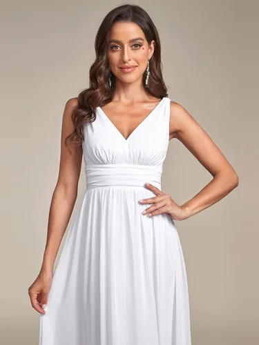 Vista 4 de Ever-Pretty Womens Elegant V-Neck Sleeveless Chiffon Semi-Formal Maxi Evening Dress 09016-USA