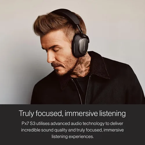 Vista 2 de Bowers & Wilkins Px7 S3 Auriculares inalámbricos sobre la oreja, color Negro antracita
