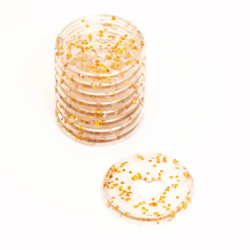 Vista 15 de Craftelier - Anillos de Disco M Metálicos con Corte de Troquel en Forma de Corazón para Encuadernación de Scrapbooking para Planners, Agendas
