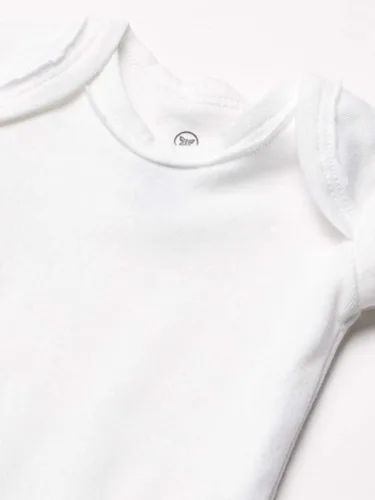 Vista 2 de HonestBaby Body de una pieza de manga corta para bebé 100% algodón orgánico (paquete de 5)