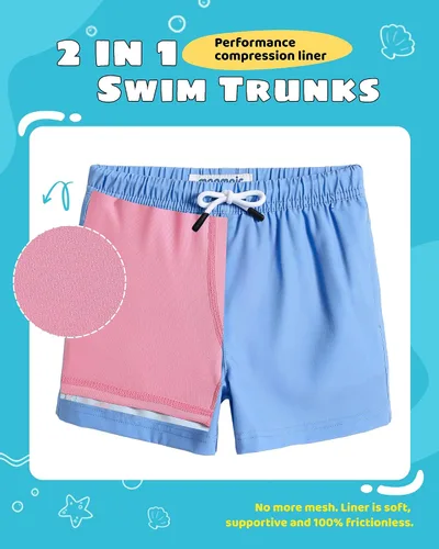 Vista 92 de maamgic Traje de baño para niños con forro de compresión elástico para niño