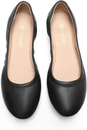 Vista 3 de DREAM PAIRS Zapatos planos para caminar de bailarina Sole-Happy para mujer