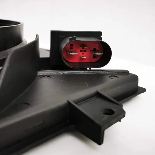 Vista 5 de VW102 Reemplazo de ventilador de refrigeración de doble radiador y condensador para Volkswagen Jetta 2.0L VW Tiguan para Audi A3 TT