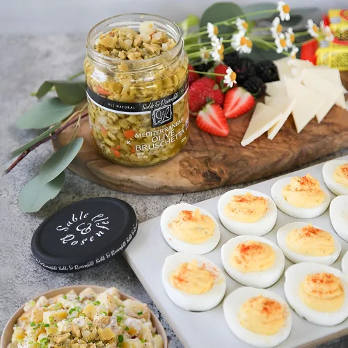 Vista 7 de Sable & Rosenfeld Bruschetta - Topping de oliva, mediano, 16 onzas