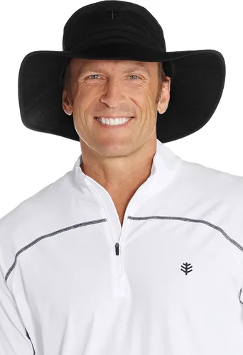 Vista 8 de Coolibar UPF 50+ - Gorro para hombre (resistente al cloro, protección solar)