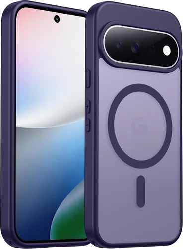 Vista 39 de SPIDERCASE Funda magnética para Google Pixel 9A, protección contra caídas de grado militar, delgada, translúcida, mate, a prueba de golpes