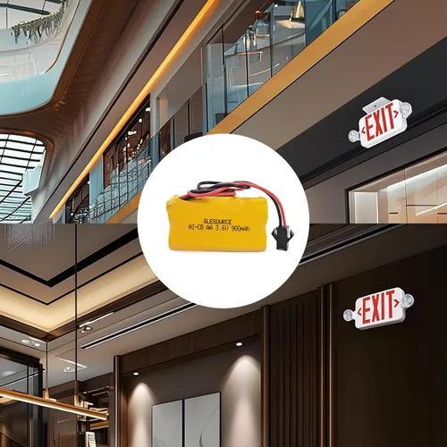 Vista 5 de XUNTU Batería de repuesto NiCad de 3.6V 900mAh AA ELB-B001 compatible con Lithonia ELB-B001 Lithonia EU2 LED Interstate ANIC1566 Unitech 0253799 Luz