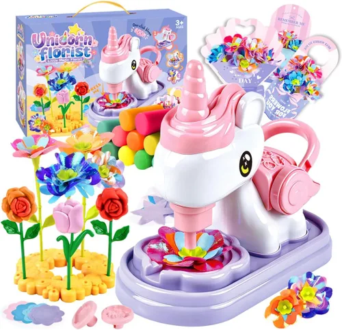 Vista 9 de Yositochuan Juego de masa de flores para niños de 3, 4, 5, 6, 7, 8