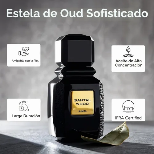 Vista 4 de Ajmal Santal Wood Eau De Parfum Spray (Unisex) 3.4 oz