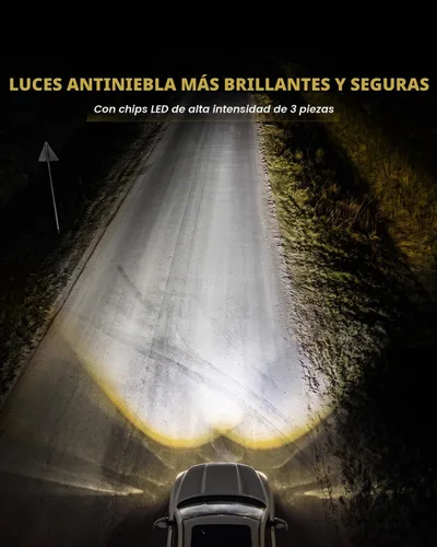 Vista 3 de Juego de luces LED antiniebla compatibles con Dodge Ram 1500 de 4ª generación, 2013-2018, 2019-2020 Classic, kit de luces LED antiniebla de repuesto