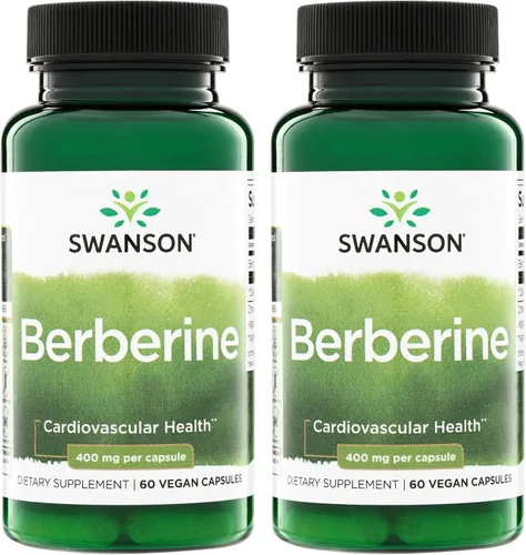 Vista 9 de Swanson Suplemento de berberina - 400 mg cada uno, 60 cápsulas - Berberina HCl con apoyo general para el bienestar
