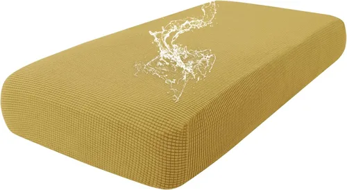 Vista 9 de Fundas impermeables para sofá seccional, fundas de cojín antideslizantes para sofá Ajuste seccional en forma de L, tela jacquard elástica, parte