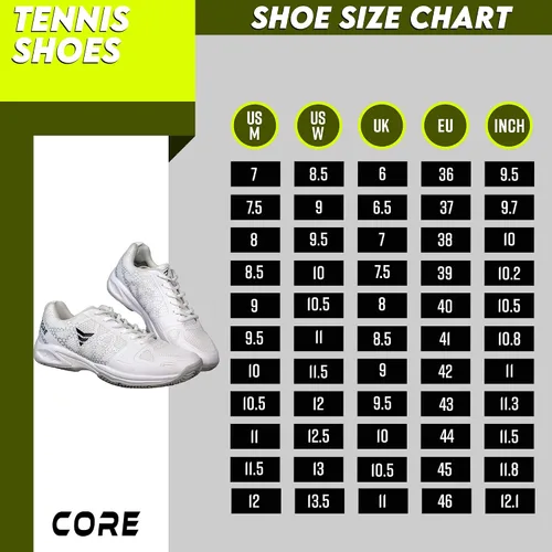 Vista 2 de Core Tennis Zapatos - Zapatillas de tenis transpirables para hombre y mujer - Zapatos de pádel con suela antideslizante - Zapatos de tenis