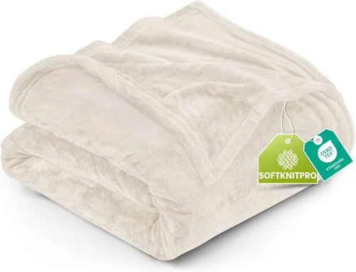 Vista 82 de Utopia Bedding - Manta de vellón de lujo, mullida, antiestática; manta de suave microfibra de 8.8 oz/yd² (300 g/m²) para sofá y cama; tamaño Gris