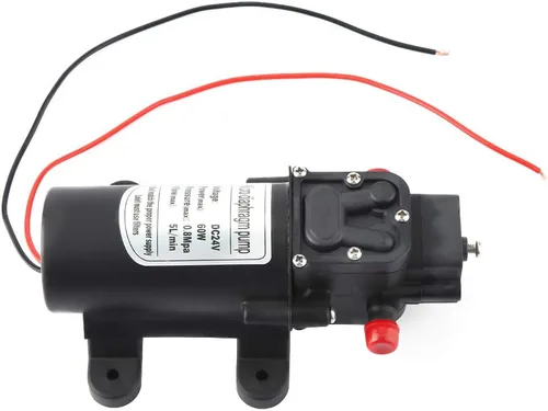 Vista 5 de Acogedor Bomba de diafragma 24V 60W, bomba de diafragma de presión de agua 5L/m, fácil de instalar, para pulverización de agua, pulverización