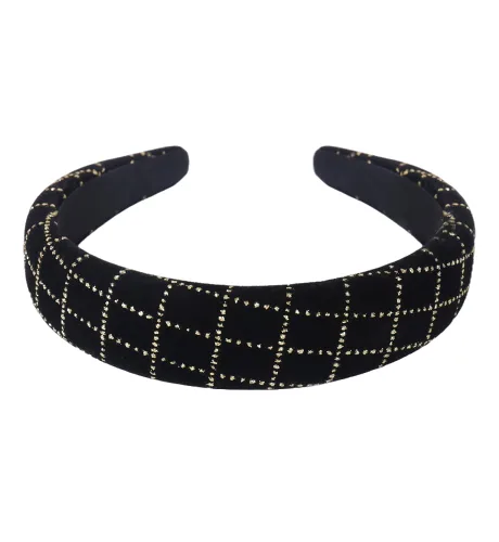 Vista 21 de YARN & INK Cintas para el cabello de mujer con perlas barrocas de terciopelo y lazo de strass, estilo retro vintage hecho a mano, elegante accesorio