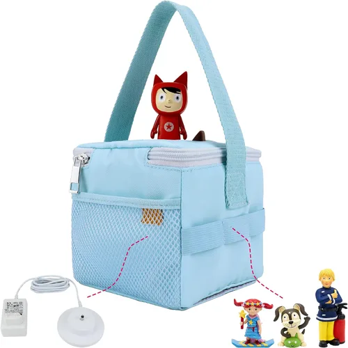 Vista 3 de Annmore - Estuche de transporte para Toniebox 1 y figuras, color azul