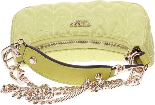 Vista 5 de GUESS US Golden Rock Mini Bolso Hobo Crescent para mujer, Estampado negro floral