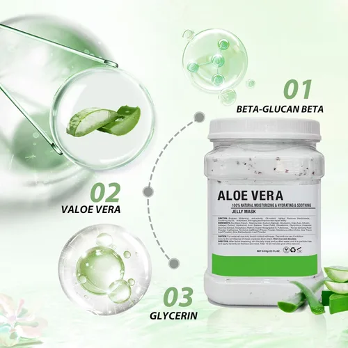 Vista 3 de Máscara de gelatina hidratante de limpieza profunda, desintoxicante, curativa y relajante, goma de modelado prémium para tratamientos faciales