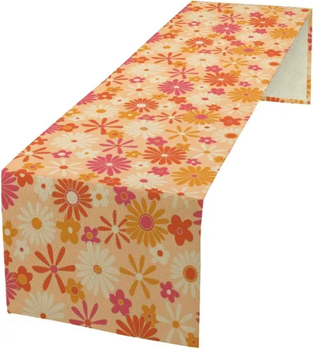 Vista 46 de YCness Camino de mesa con estampado de vaca, piel de vaca marrón, estilo occidental, decoración de casa de campo para el hogar, cocina, comedor, 13