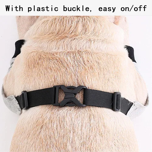 Vista 4 de HDKUW Protector de codo para perros para callos, traje de recuperación para patas delanteras, alternativa al collar de cono para dejar de lamer Gris