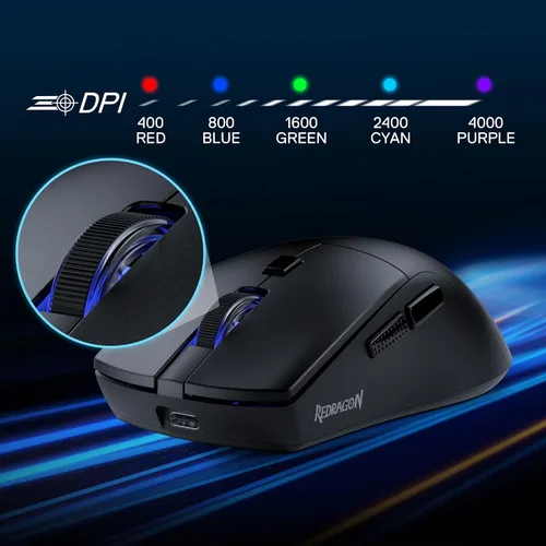 Vista 8 de Redragon Paquete de teclado mecánico para juegos K745 y mouse para juegos M618