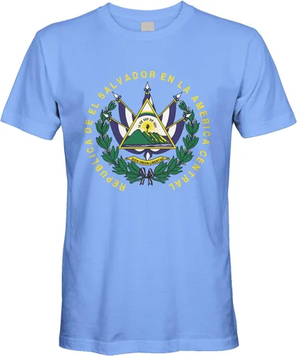 Vista 11 de Cybertela Camiseta de hombre Escudo de Armas de El Salvador