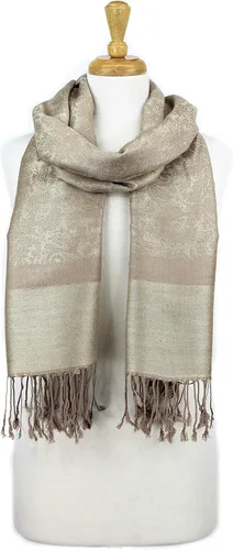 Vista 3 de PASKMLNA Estola de bufanda de pashmina jacquard de cachemira