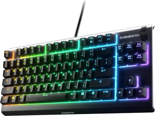Vista 5 de SteelSeries Aerox 3 Wireless - Mouse para juegos súper ligero - Teclado para juegos Onyx y Apex 3 TKL RGB - Factor de forma compacto sin llave