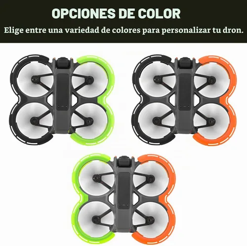 Vista 8 de BRDRC Avata 2 accesorios protectores de parachoques, protector de hélice protector de cardán protector de anillo anticolisión para DJI Avata 2 Fly