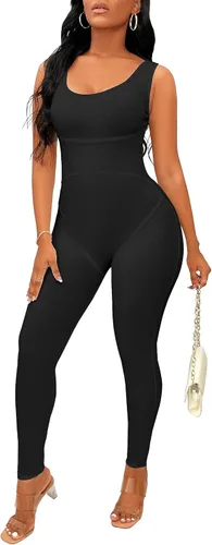 Vista 2 de TOPSRANI - Jumper ajustado y sensual para mujer, con espalda descubierta, ideal para entrenamiento, club, etc.