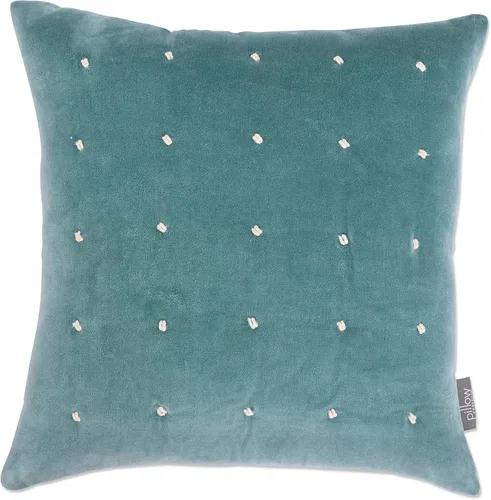 Vista 8 de Pillow Perfect Cojín de medianoche con cubos geométricos para interiores, color azul, 18 x 18 pulgadas