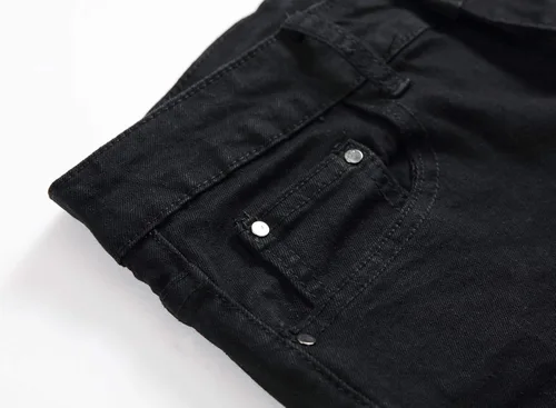 Vista 3 de Leward Pantalones de mezclilla elásticos y desgastados para hombre